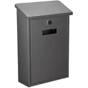 Rio Silver mailbox - 270x100-395 mm