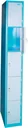 Locker column 5 compartments with lockable doors