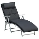 Sun lounger with cushion
