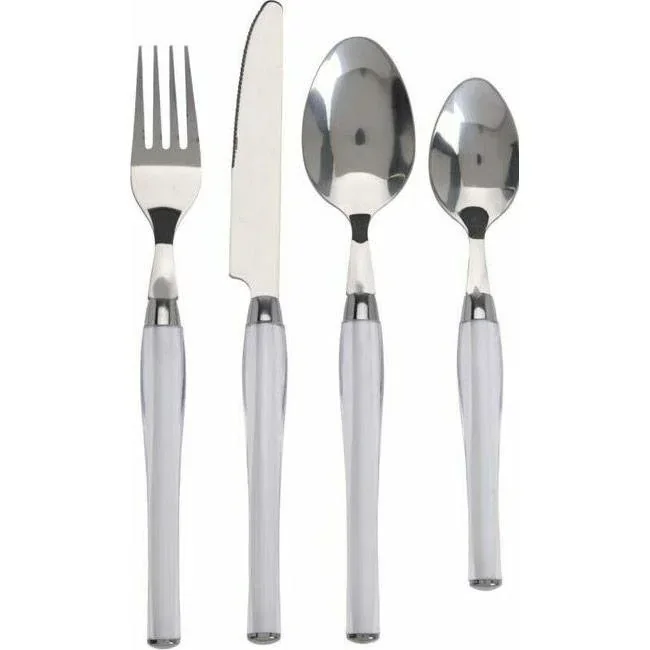 NL Cutlery Set - 24 Pieces - White