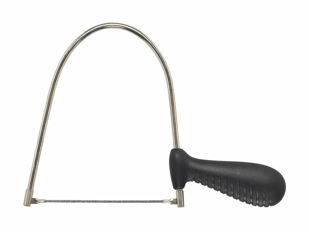 Glass and tile saw with ergonomic handle