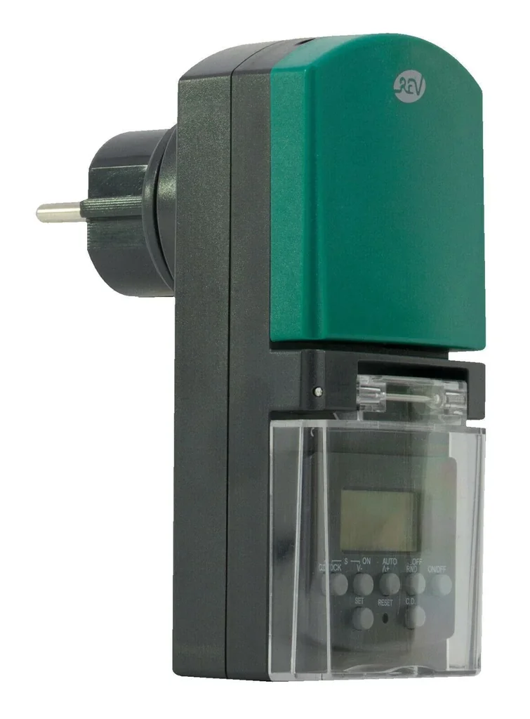 Digital outdoor timer, color: anthracite-green