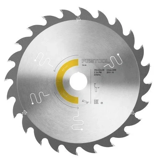 Circular saw blade HW 254x2.4x30 PW24
