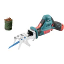 Universal battery pack branch saw 8 cm with garden waste bag 30L