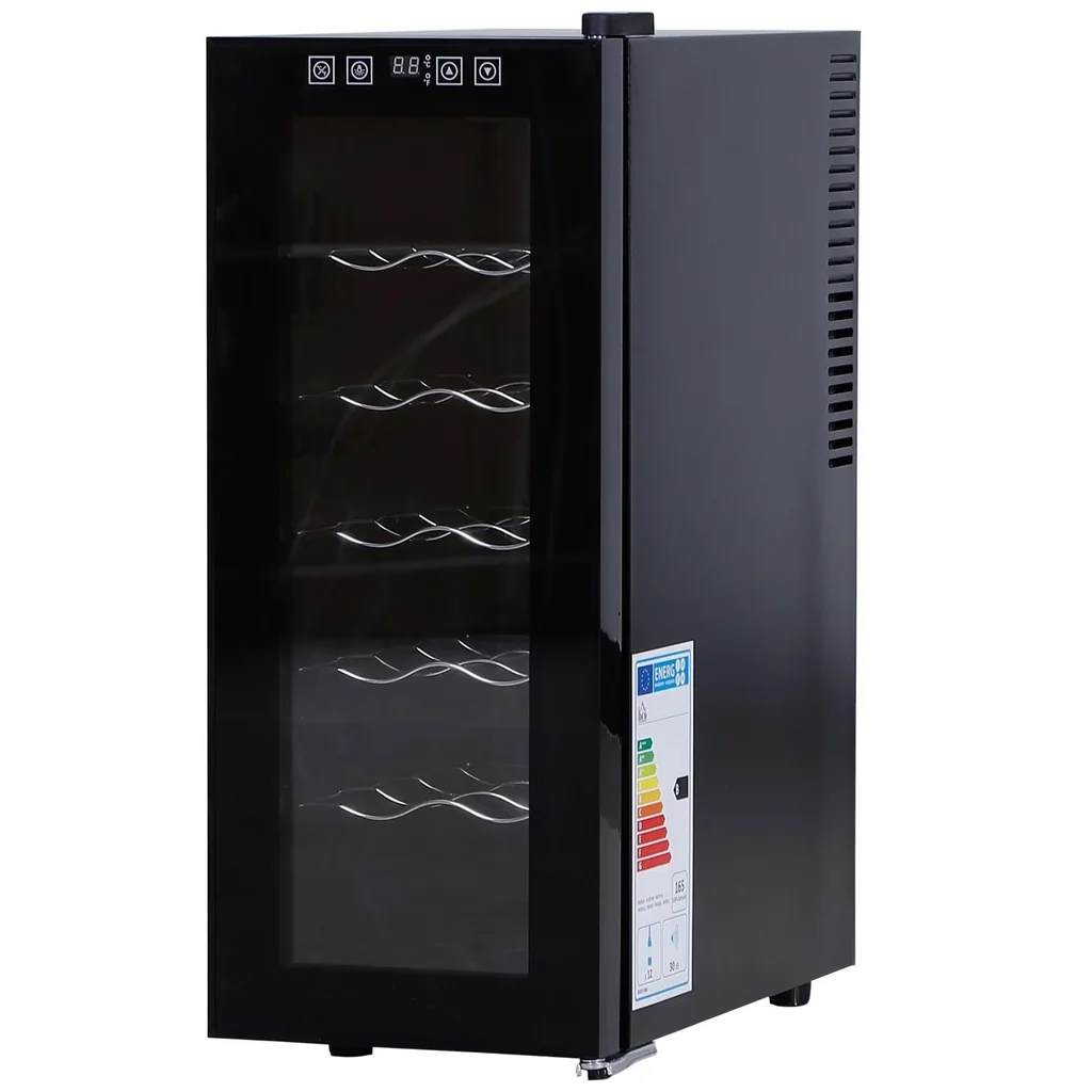 Wine refrigerator with 5 compartments