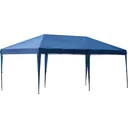 Pop-up gazebo foldable dark blue
