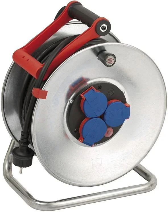 Cable reel Garant S IP44, diameter 290mm, sheet steel, oil-resistant cable, 40m