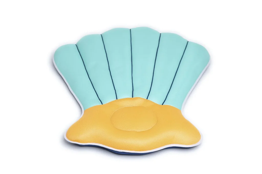 Pool Buddy giant shell turquoise, orange