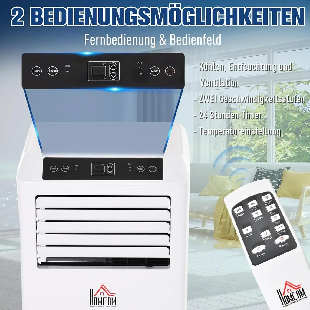 Mobile air conditioner white
