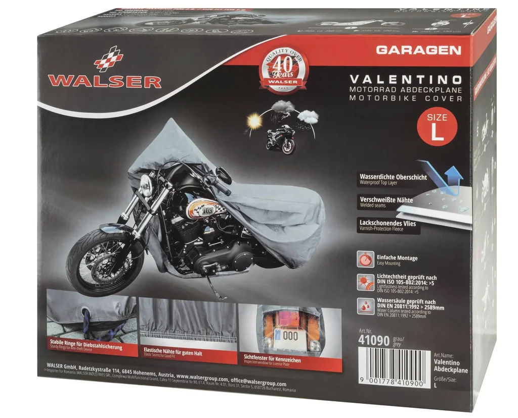 Motorcycle garage Chopper - Size L - 250 x 100 x 130 cm - PVC
