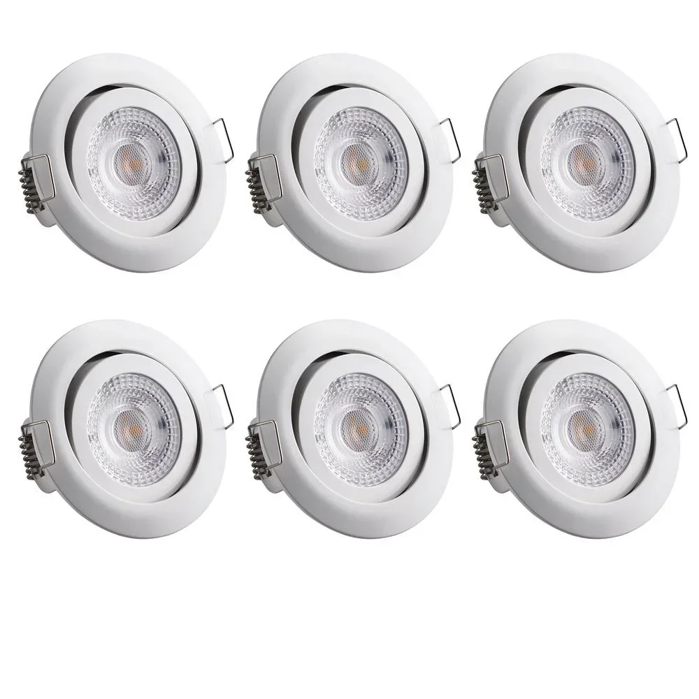 LED downlight Krog 6 pieces white