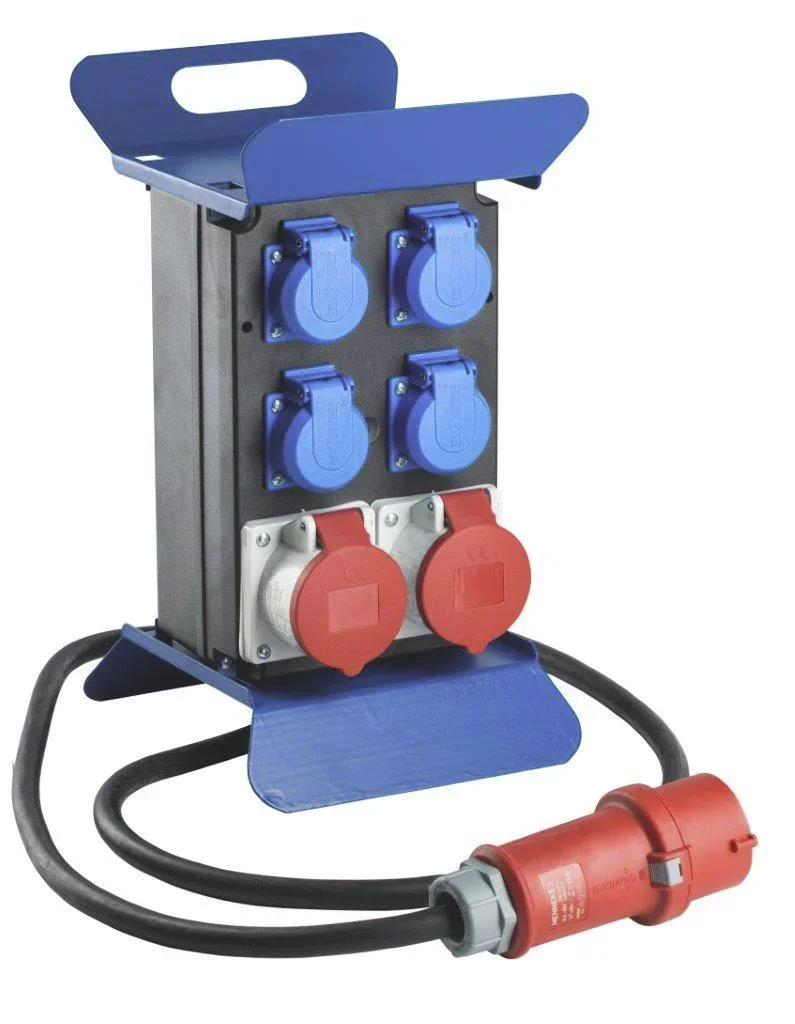 Power distributor "STECKY 2" - 32A, 4m rubber cable with CEE plug, max. 22kW