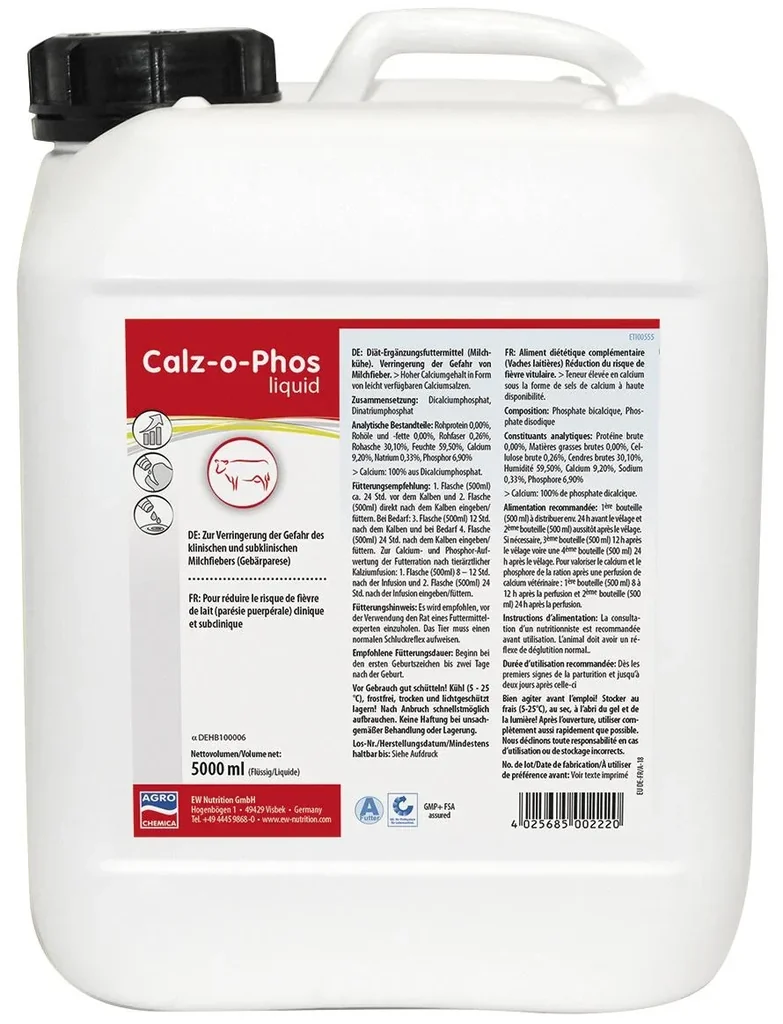 Calz-o-Phos Liquid 5 liters in a canister