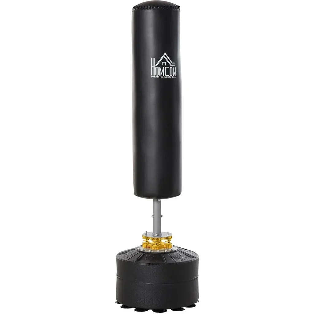 Standing punching bag black