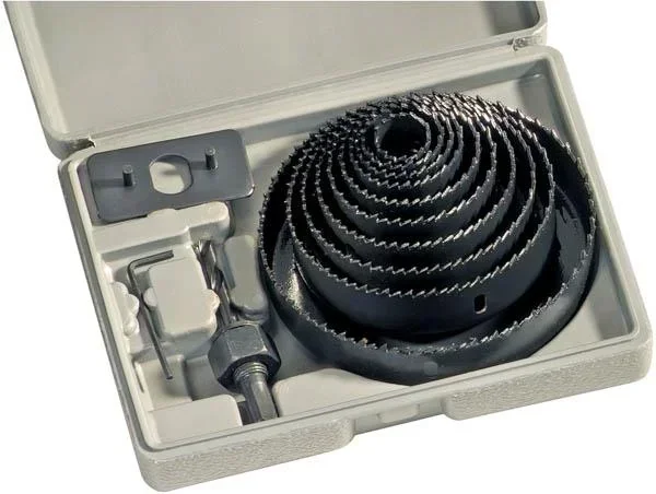 High-performance hole saw set 12-piece