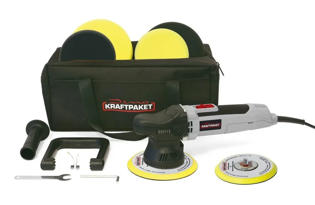Eccentric polishing machine 650 watts - 9 mm stroke - in XXL set