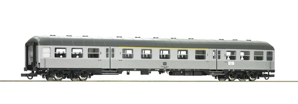 1st/2nd class local passenger car “Silberling”, type ABnb, of the Deutsche Bundesbahn