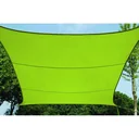 Sun sail - rectangular - 4 x 3 m - lime green