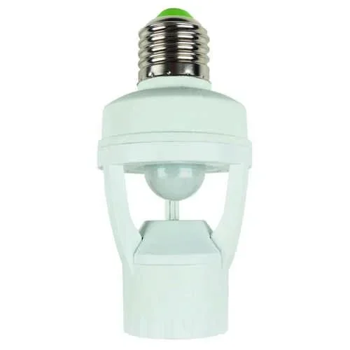 E27 socket with 360 degree motion detector