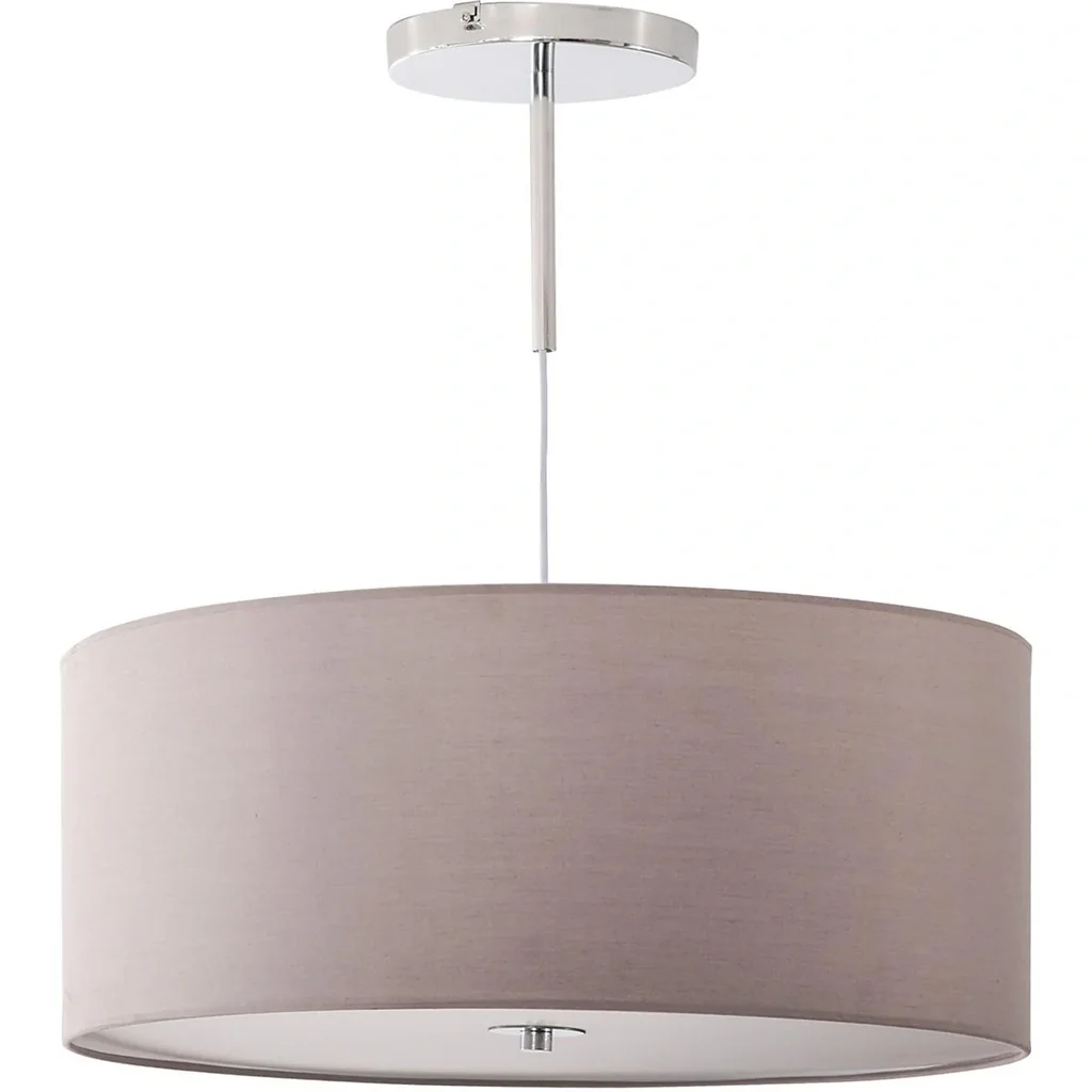 LED ceiling light with integrated dimmer light grey+silver+white