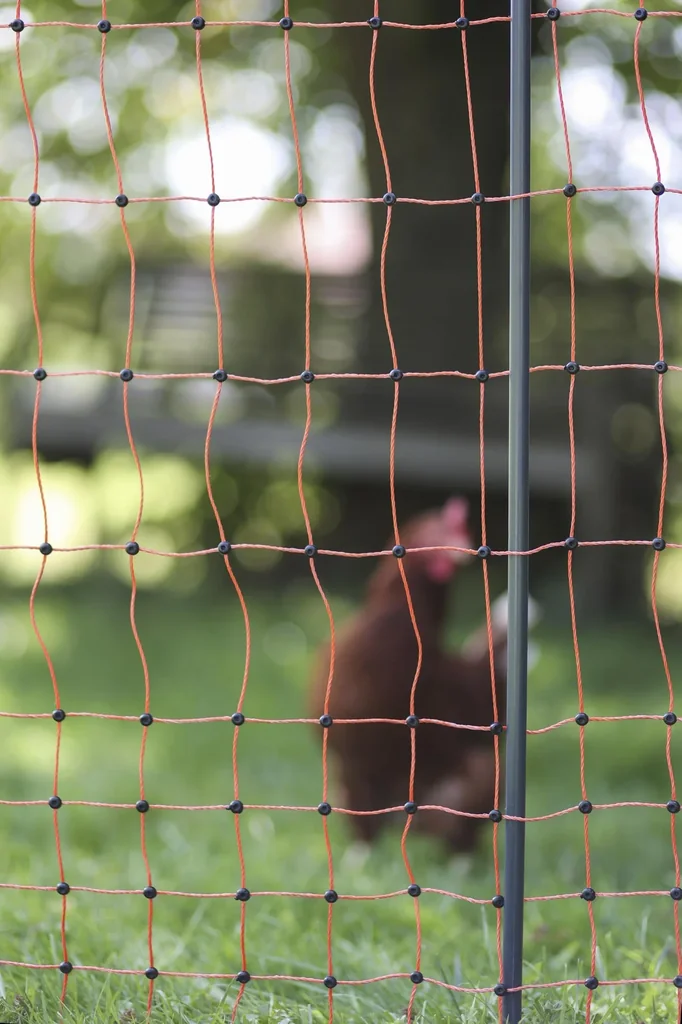 Replacement post for poultry nets, 2 tips, black, 106 cm