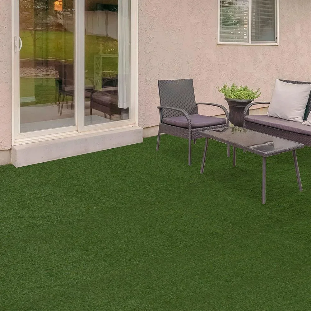 Artificial grass carpet for balcony and terrace green