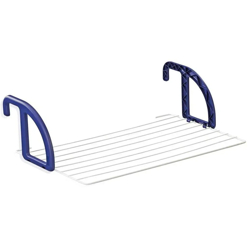 Classic 70 Hanging Drying Rack / Balcony Drying Rack - 7m Drying Length - Blue/White