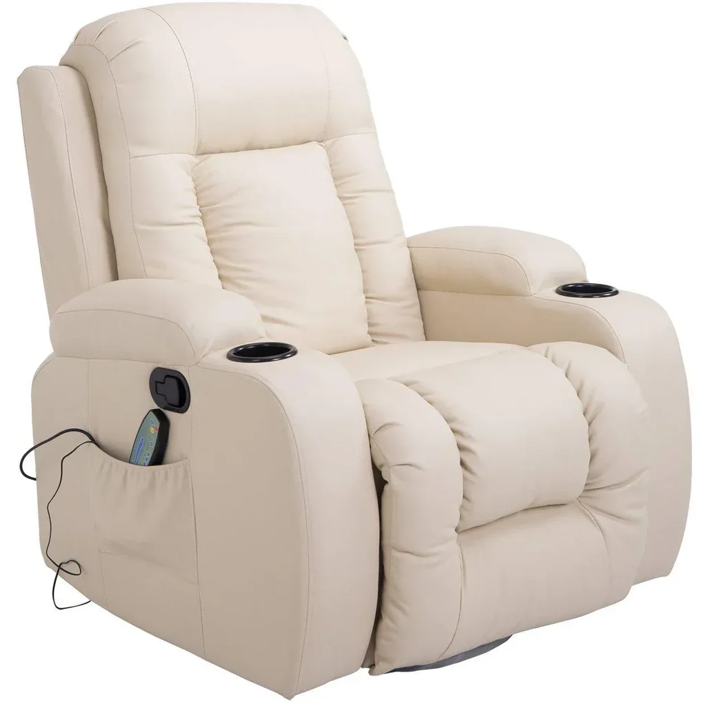 TV armchair with massage and heat function