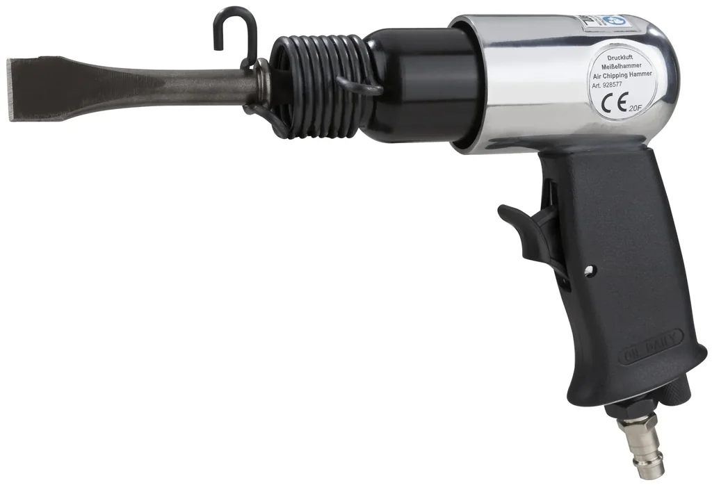 Pneumatic chisel hammer set including accessories