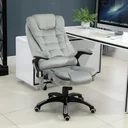 Swivel chair with massage function, grey