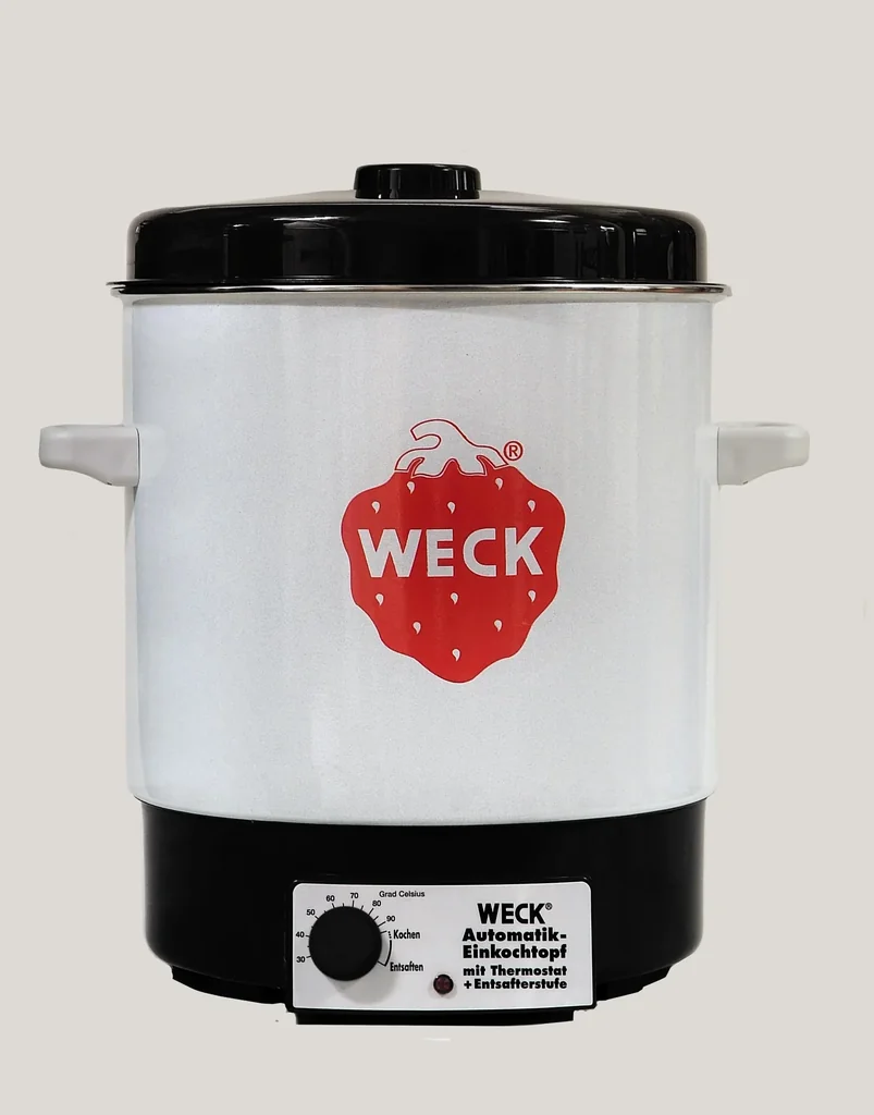 Preserving machine, enamel, without clock, with insert grid
