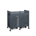 Westmann Afvalcontainerombouw Planum 2er 150 cm antraciet (2× 240 L)