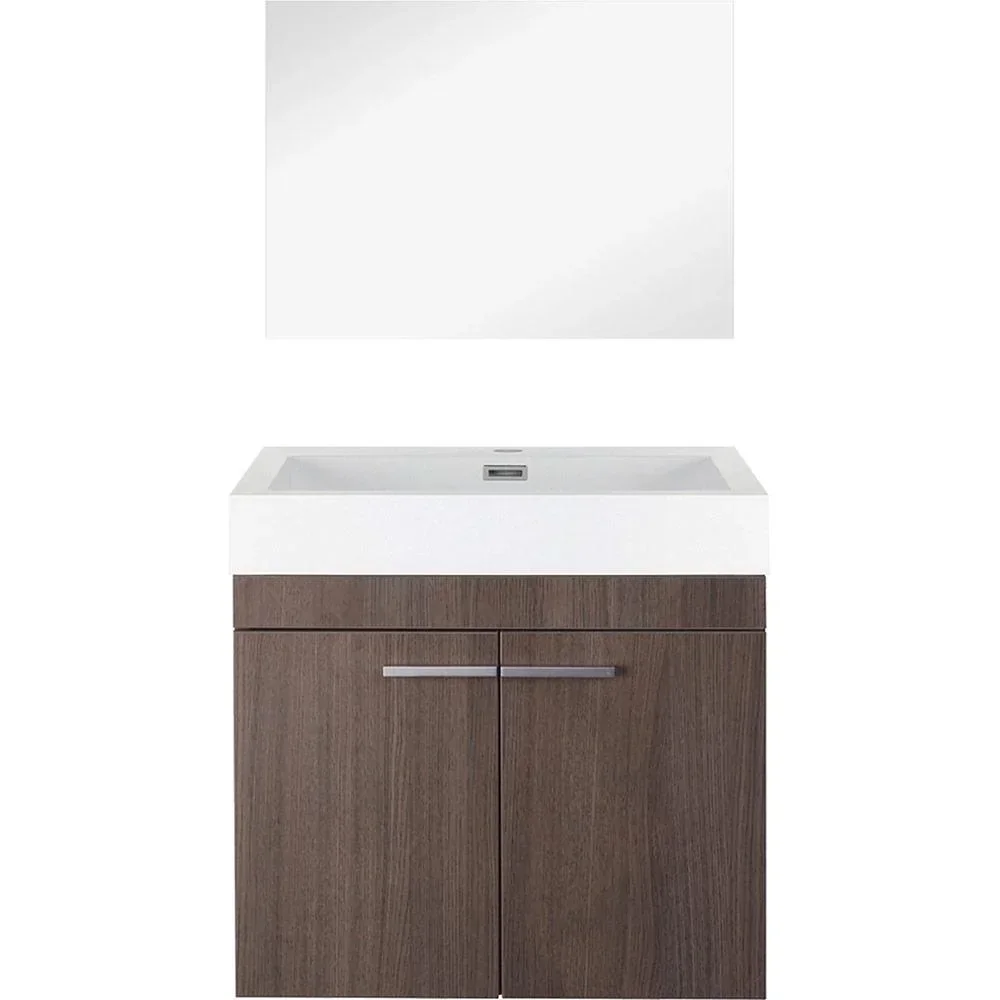 Bathroom furniture Flow - Knock-Down - 60cm - Grey Oak
