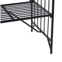 Bench with rose arch black