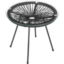 Acapulco side table black Ø45cm