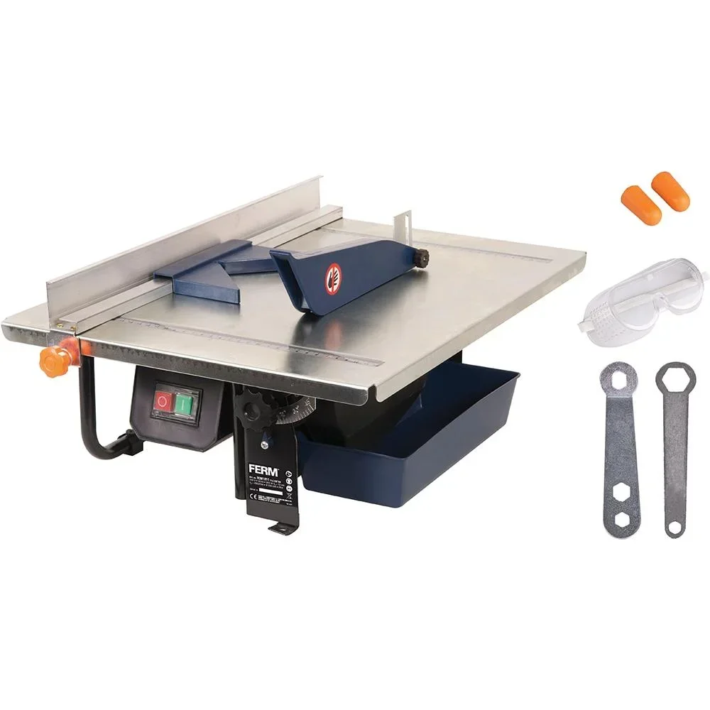 TCM1011 Tile cutter 900W - 2950 rpm - 200mm diamond blade - Water-cooled saw blade - 0-45 degrees adjustable