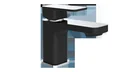 Basin faucet, black / chrome