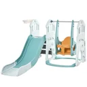 3 in 1 children's slide children's swing set play tower for children 18 to 48 months children's playground with basketball hoop HDPE
