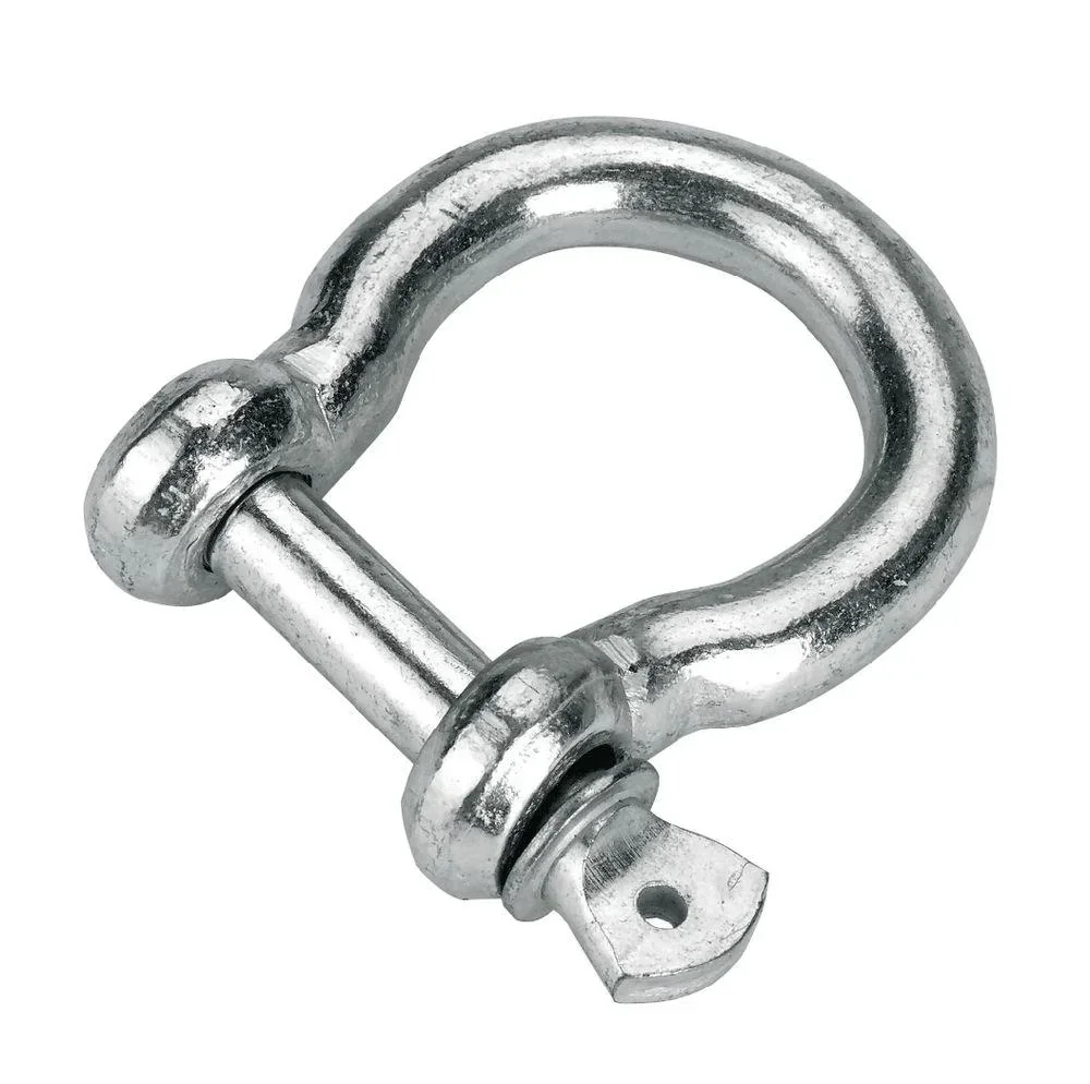 Shackle, curved 1/4" 6mm, 3 pcs.