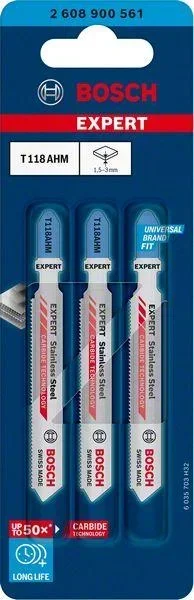 Jigsaw blades T118AHM EXPERT, 3 pieces