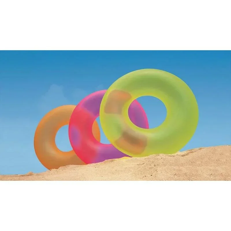Transparent colored pool green