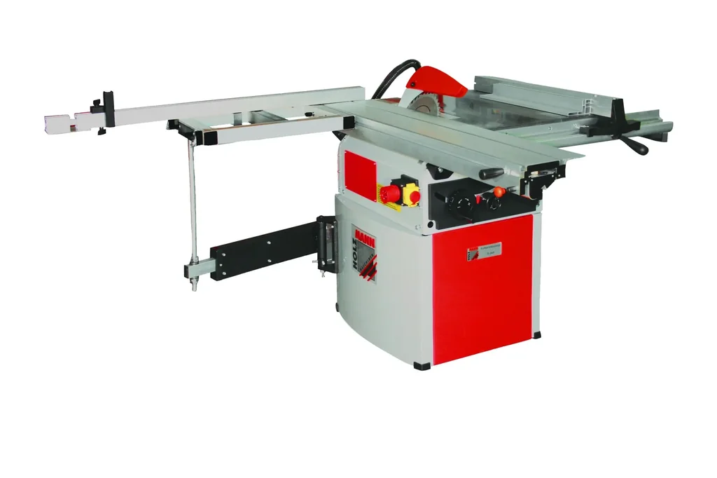 Sliding table saw including sliding table TS250F 400V