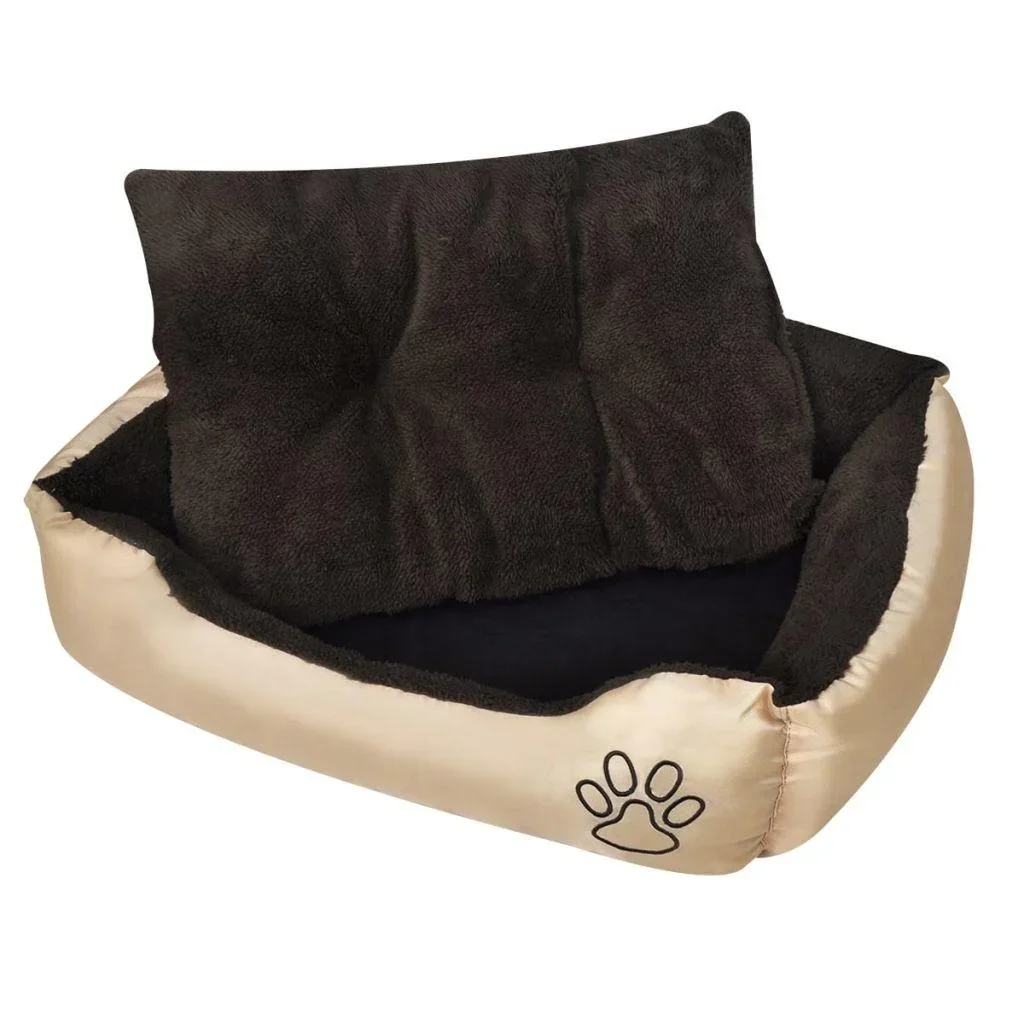 Dog bed with pillow M