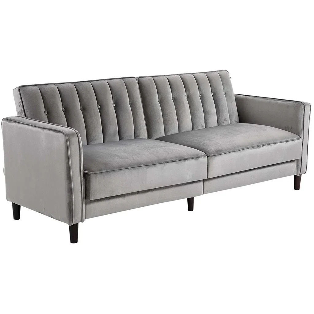 Upholstered sofa with sleeping function