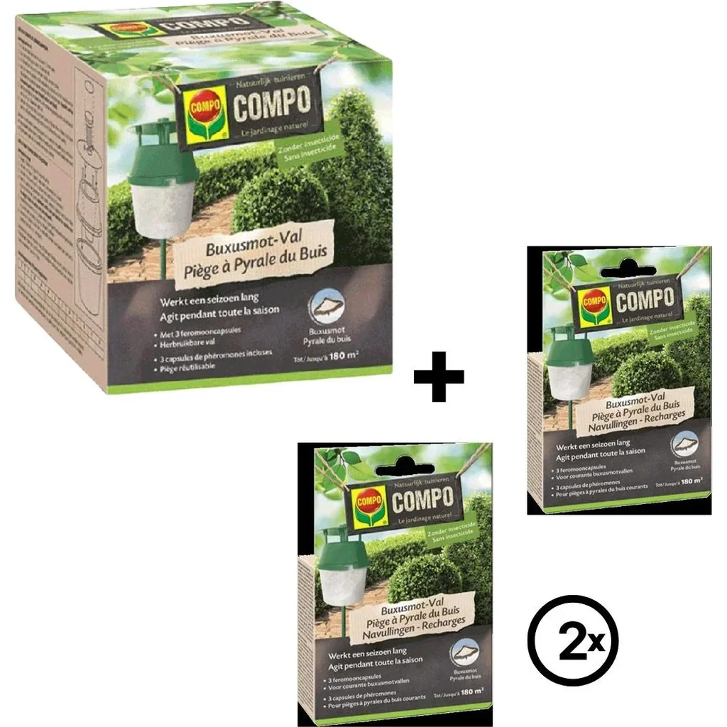 BIO Box Moth Trap - 1 STUK - incl. Box Moth Trap Refill Pack 6 pieces