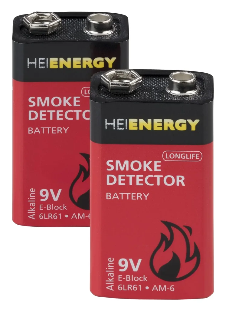 Longlife battery E-Block alkaline for smoke detectors - 2-pack