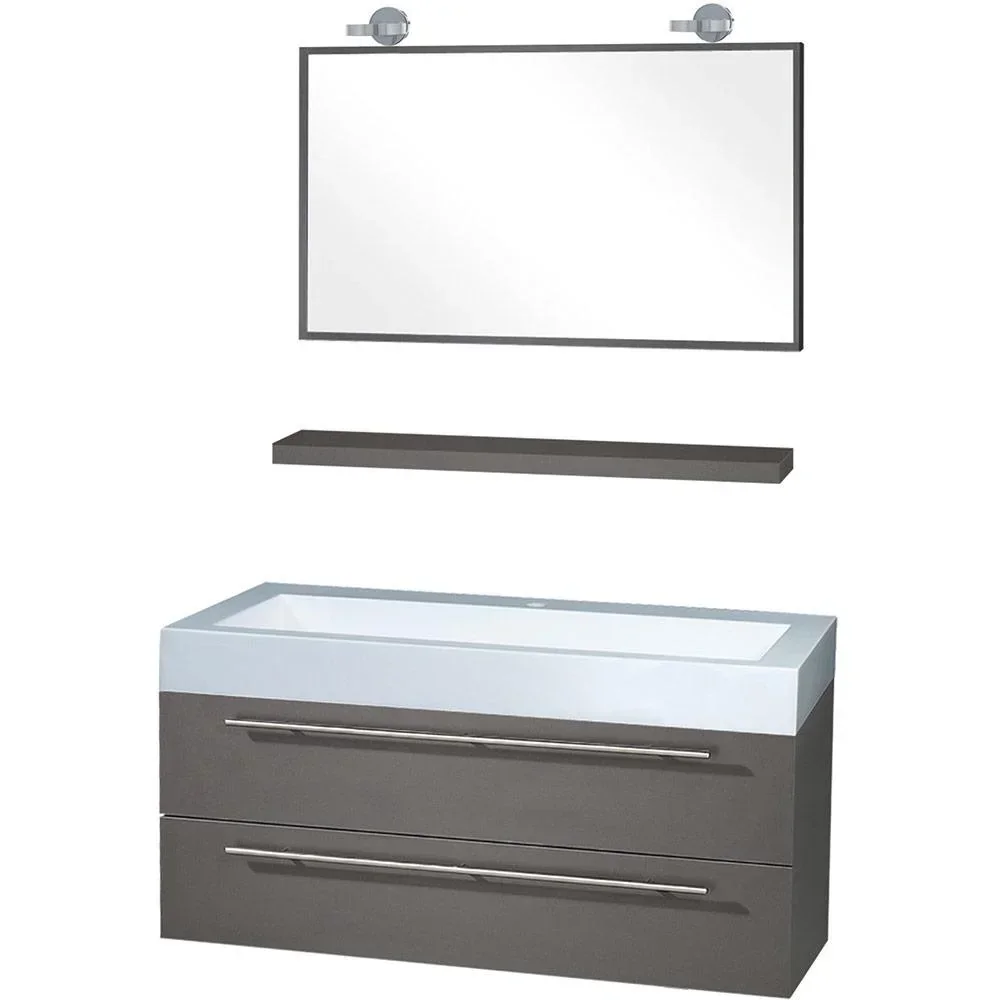 Bathroom furniture Force 100 cm - Anthracite