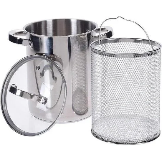 Excellent Houseware Asparagus Pot with Glass Lid - 4.2 Liters