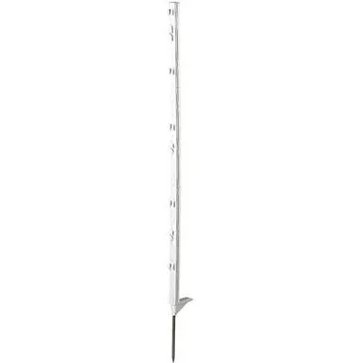 Classic plastic pole 105 cm, single-stage, white (5 pieces)