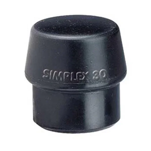 Replacement head rubber, black, for paving work, scaffolding, tent, fence construction, in the automotive sector